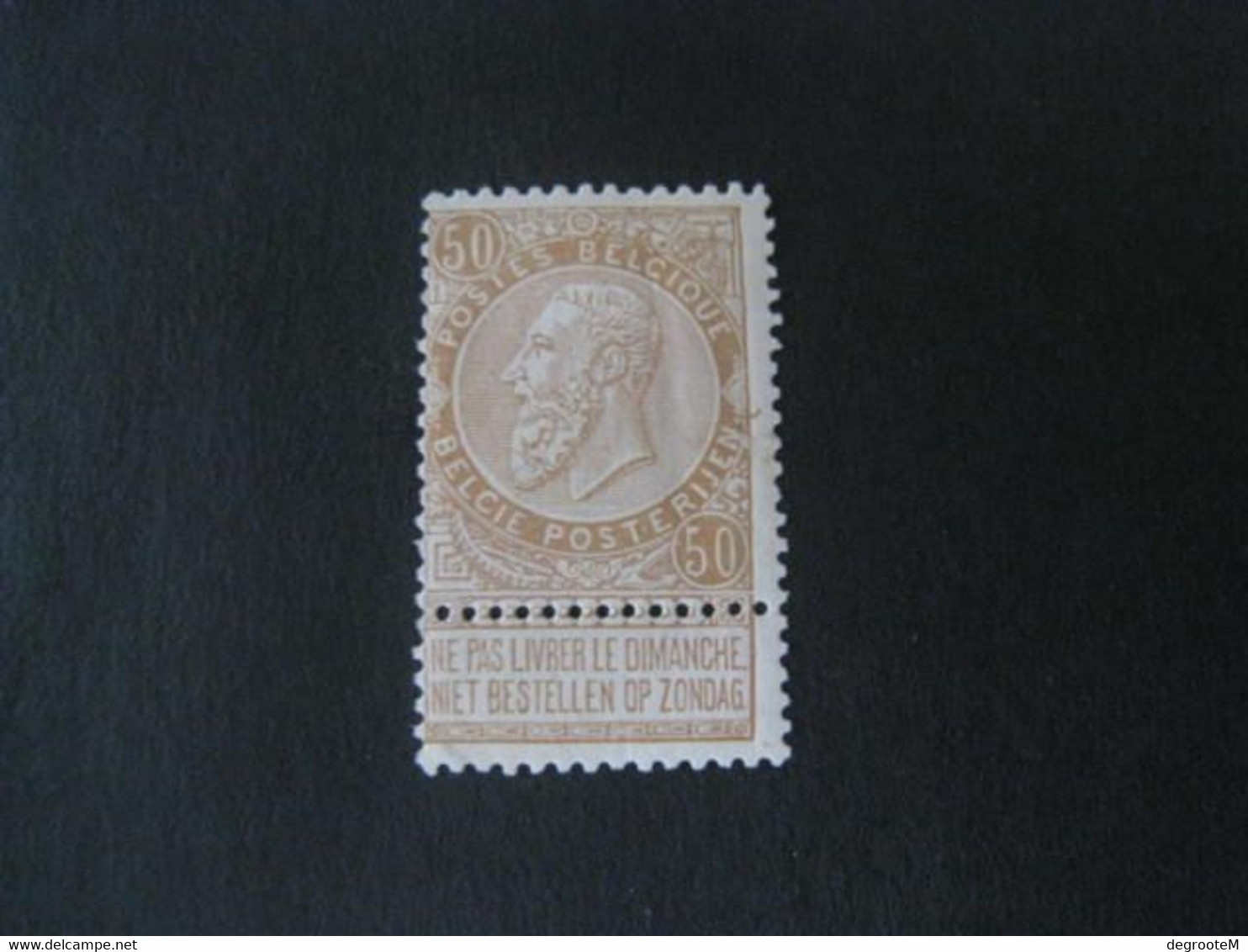 62* (Léopold II Fine Barbe 1893) Vendu à 10 % - 1893-1900 Barba Corta