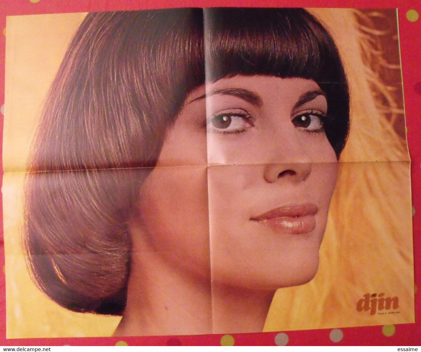 Poster Mireille Mathieu. Vers 1975. Djin - Afiches & Pósters