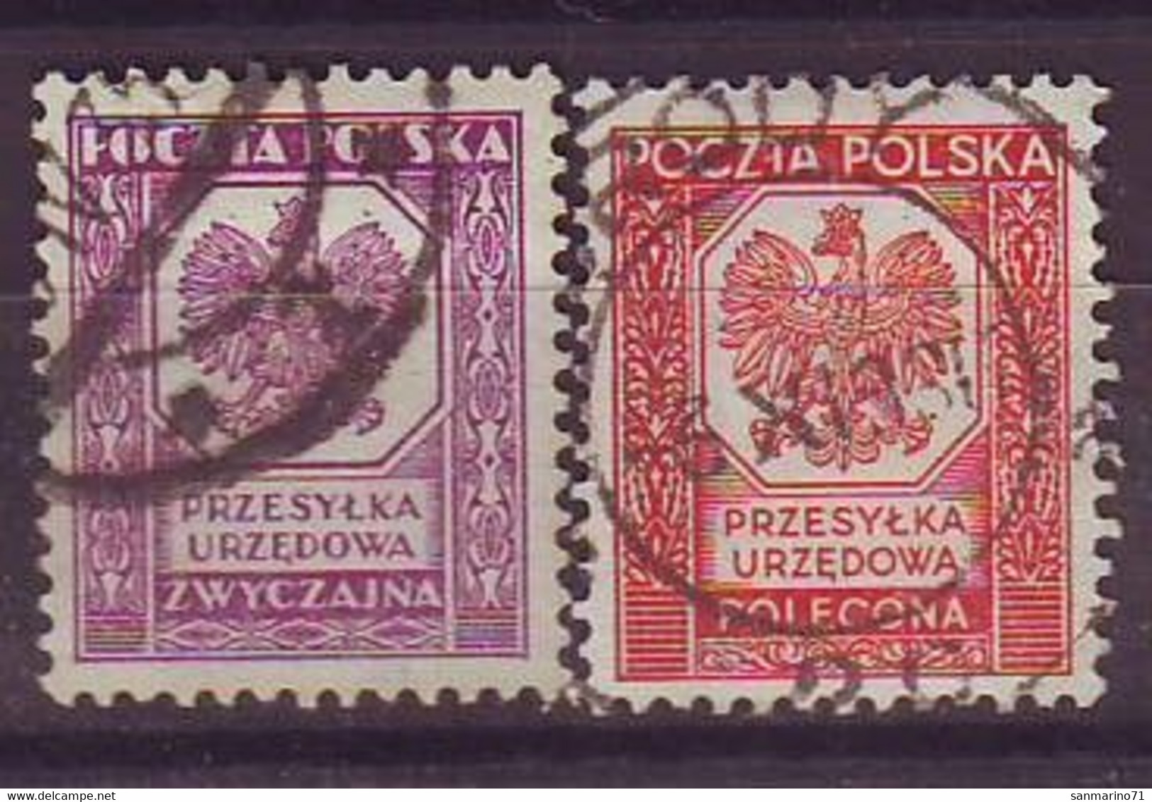 POLAND 17-18,used - Dienstzegels