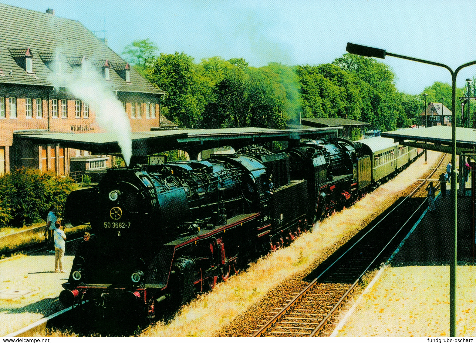 AK Pritzwalk Bahnhof Bahnhofsfest Im Jahr 2000 Mit Dampflok 50 3682-7 - Pritzwalk