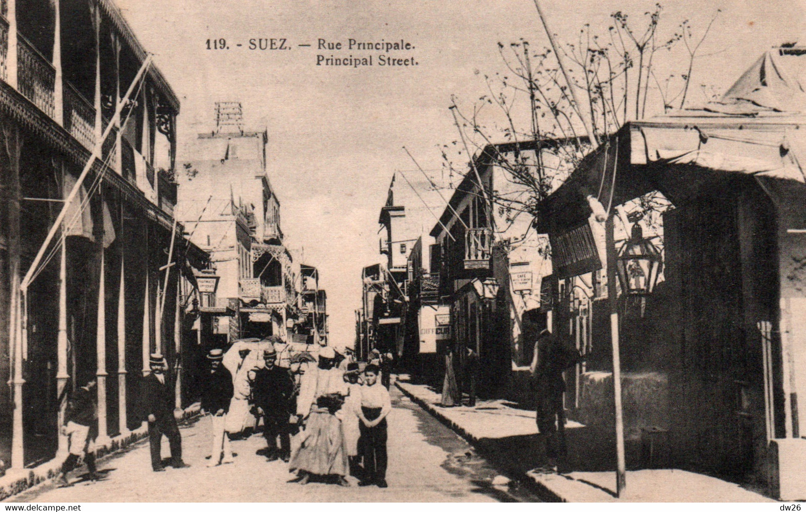 Suez - Rue Principale, Commerces - Carte N° 119 Non Circulée - Suez