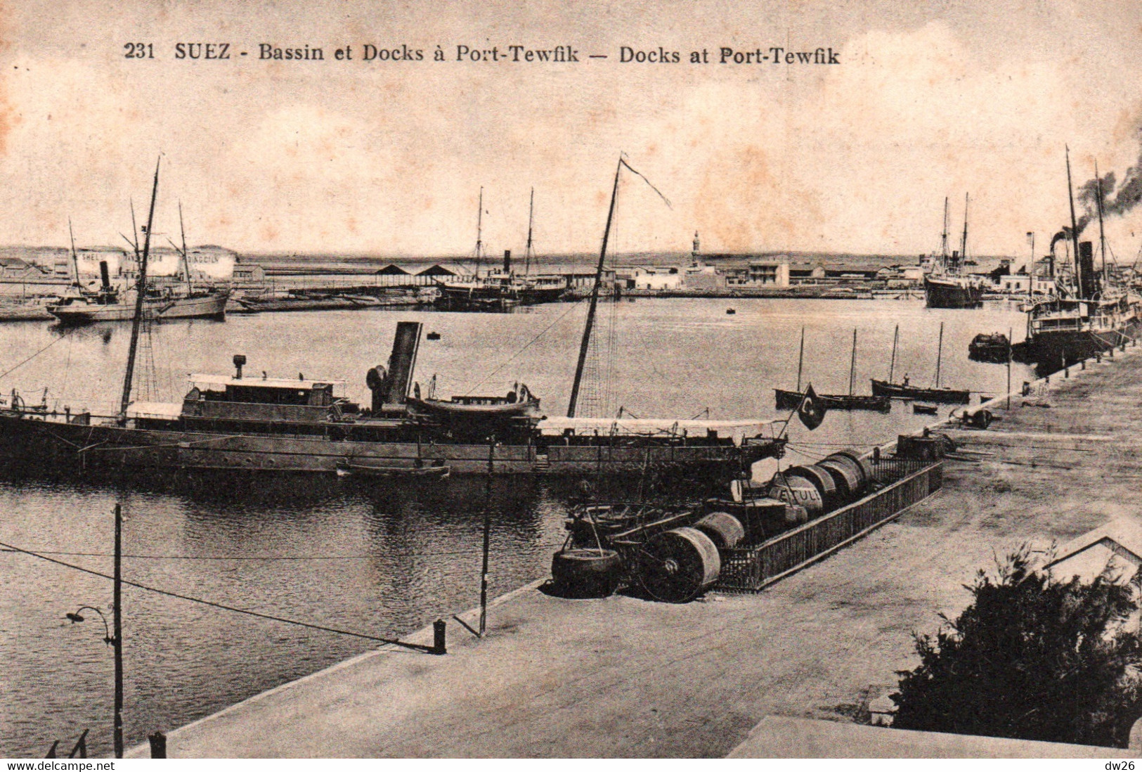 Suez - Bassins Et Docks à Port-Tewfik - Carte N° 231 Non Circulée - Sues
