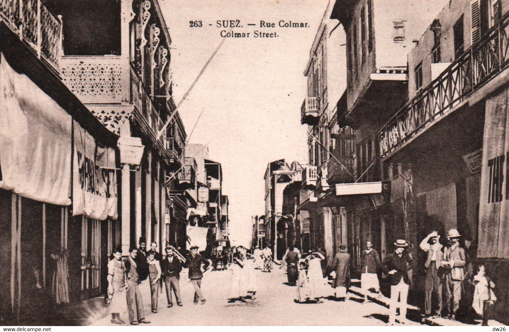 Suez - Rue Colmar, Commerces - Carte N° 263 Non Circulée - Sues