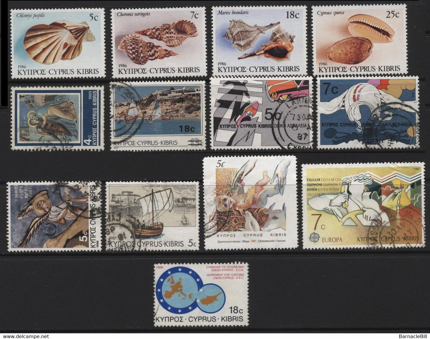 Cyprus (08) 1972 - 1988.  81 Different Stamps. Mint And Used. Hinged. - Altri & Non Classificati