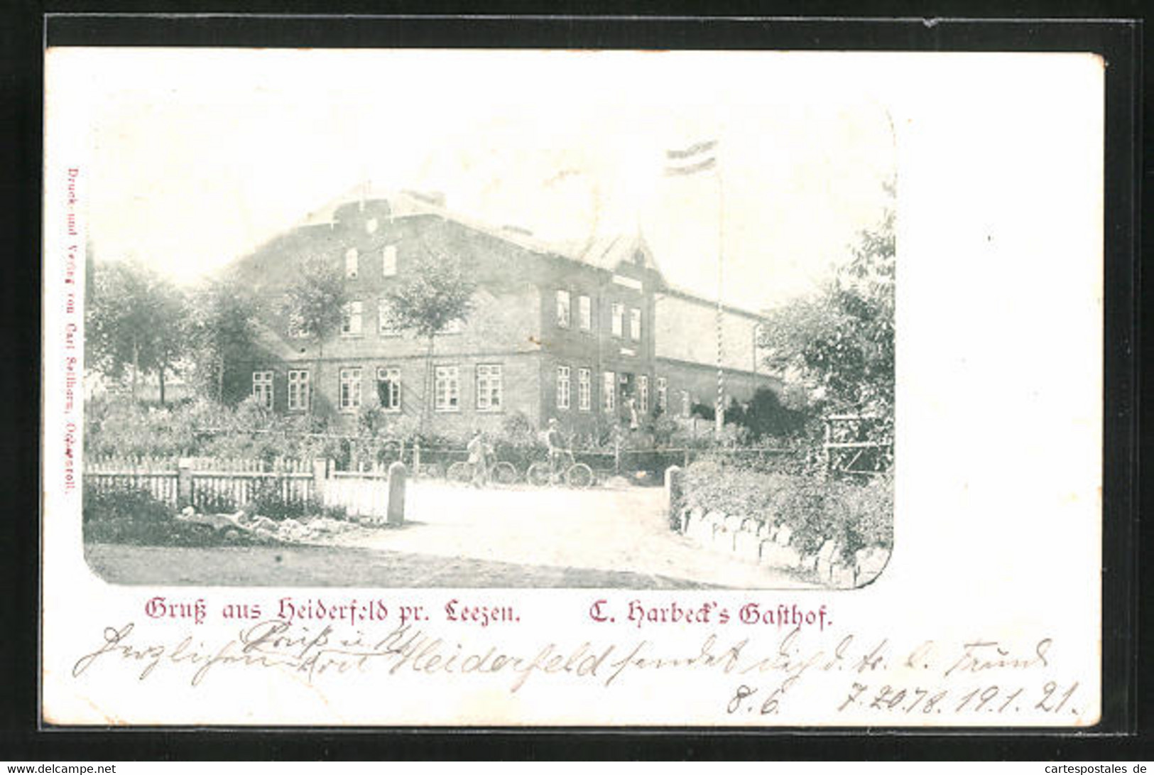 AK Heiderfeld, C. Harbeck`s Gasthof - Heide