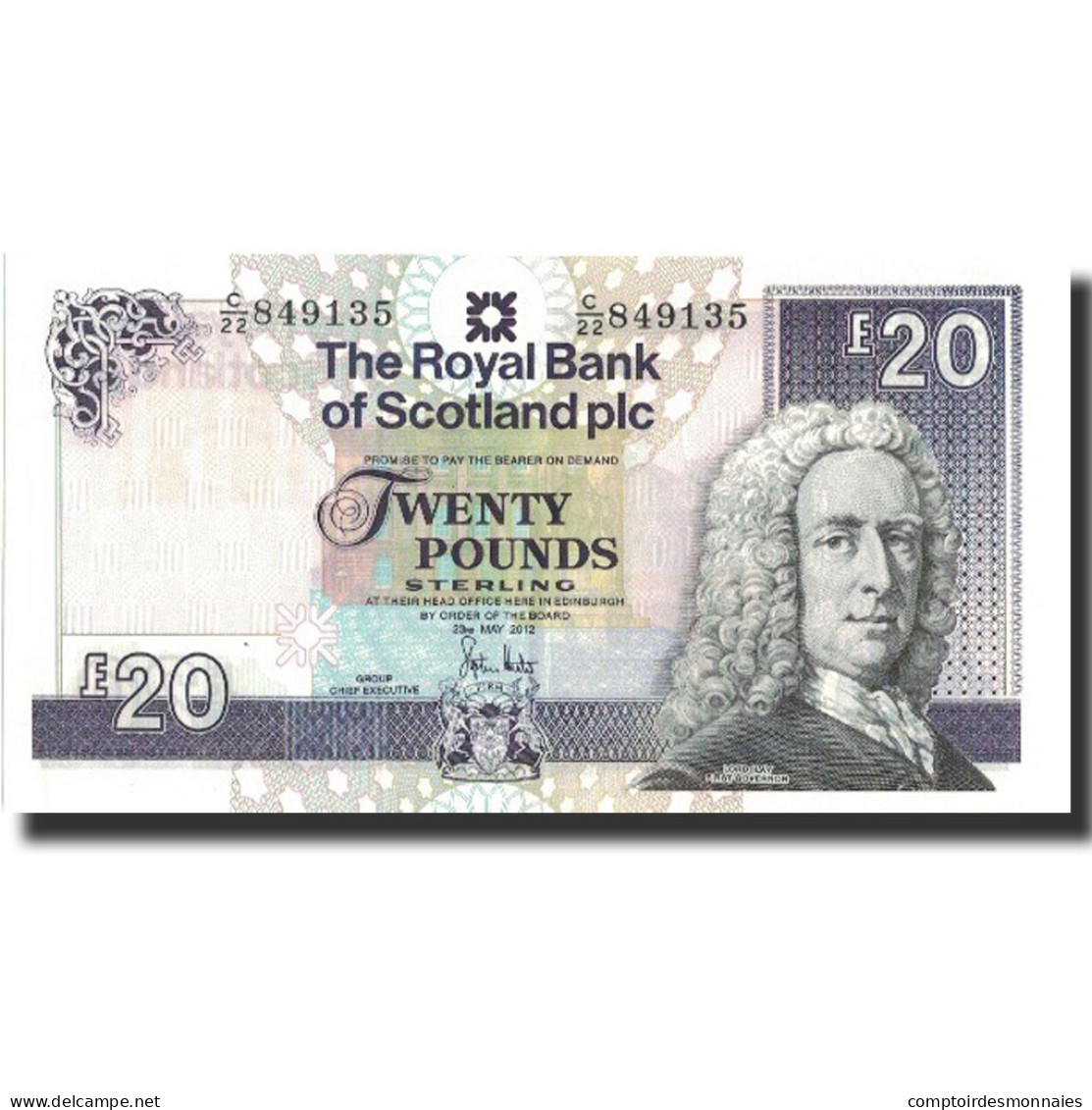 Billet, Scotland, 20 Pounds, 2012, 2012-05-23, SUP - 20 Pounds