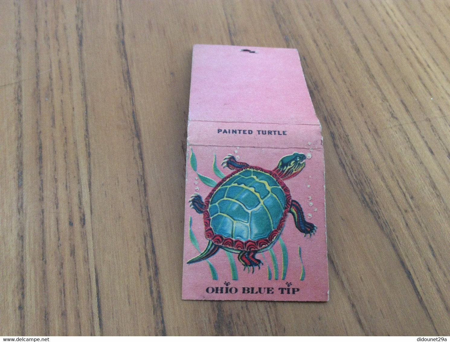 Ancienne Pochette D'allumettes Etats-Unis 1957 "OHIO BLUE TIP - PAINTED TURTLE" (tortue) - Matchboxes