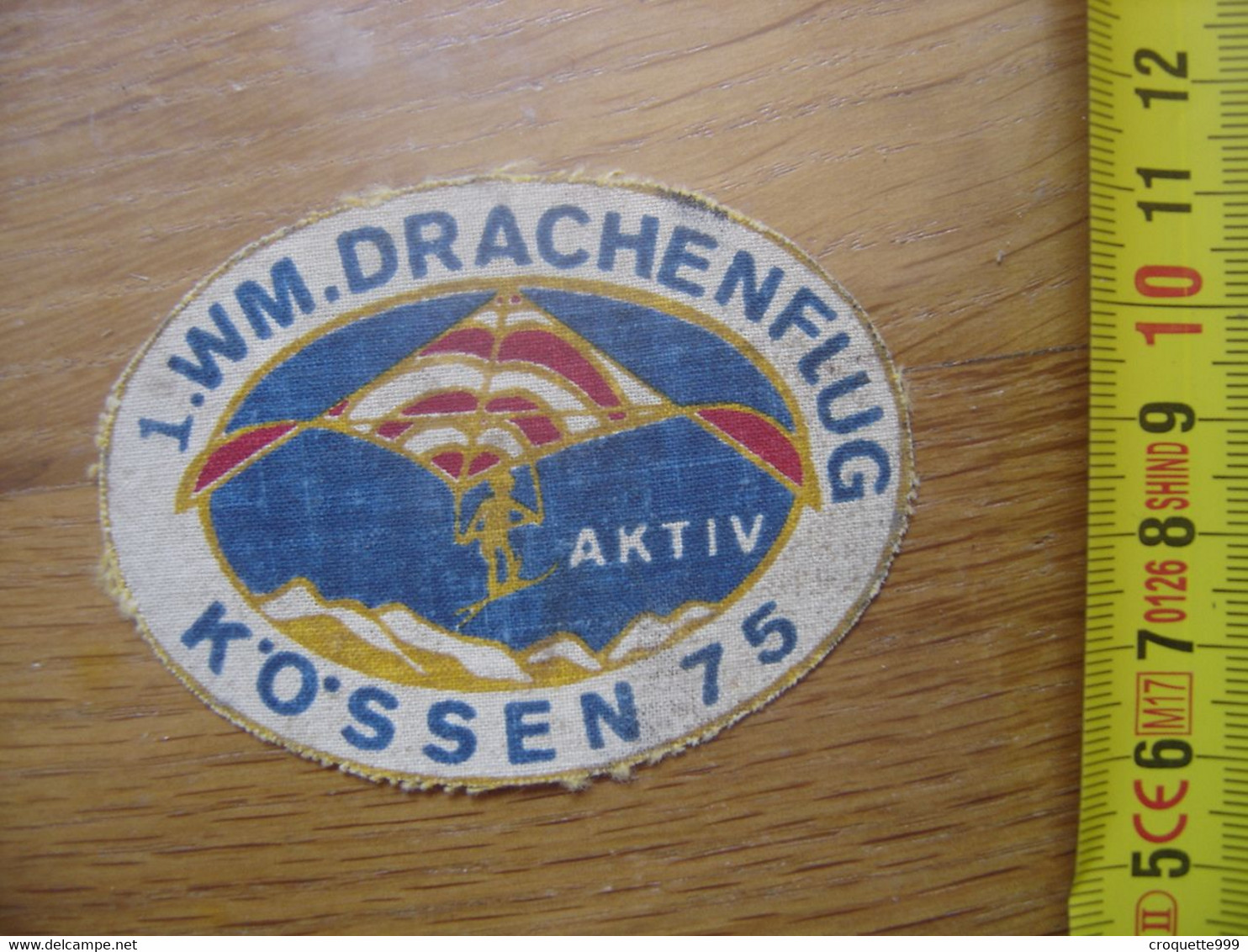 Ecusson Patch 1 WM DRACHENFLUG KOSSEN 75 AKTIV - Paracaidismo