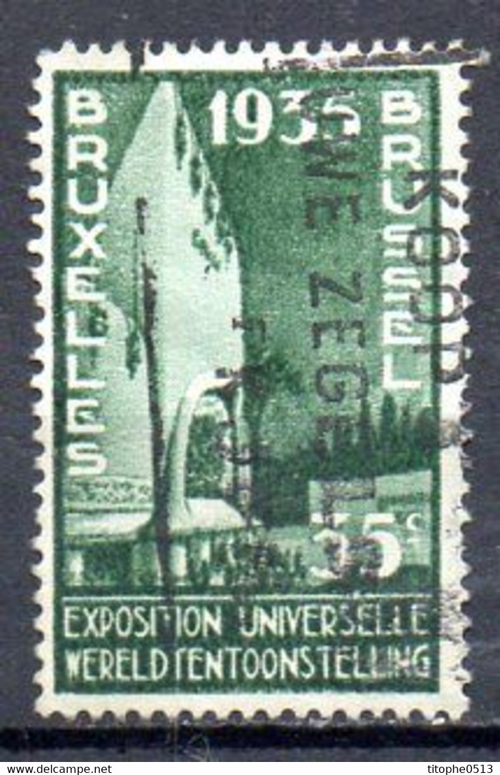 BELGIQUE. N°386 Oblitéré De 1934. Exposition Universelle De 1935. - 1935 – Brussel (België)