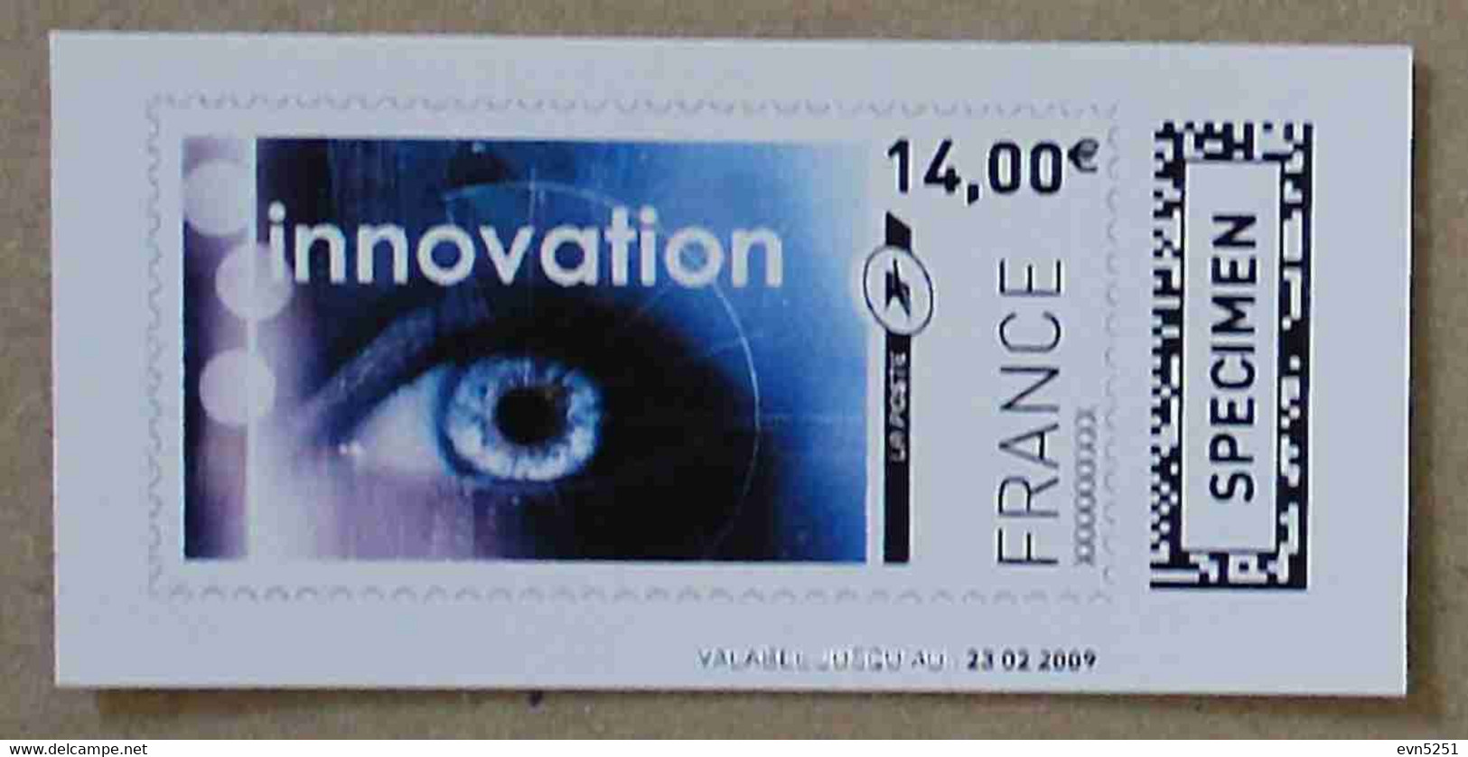 Ti02-03 : SPECIMEN - Innovation 14.00 € (autoadhésif / Autocollant) - Specimen