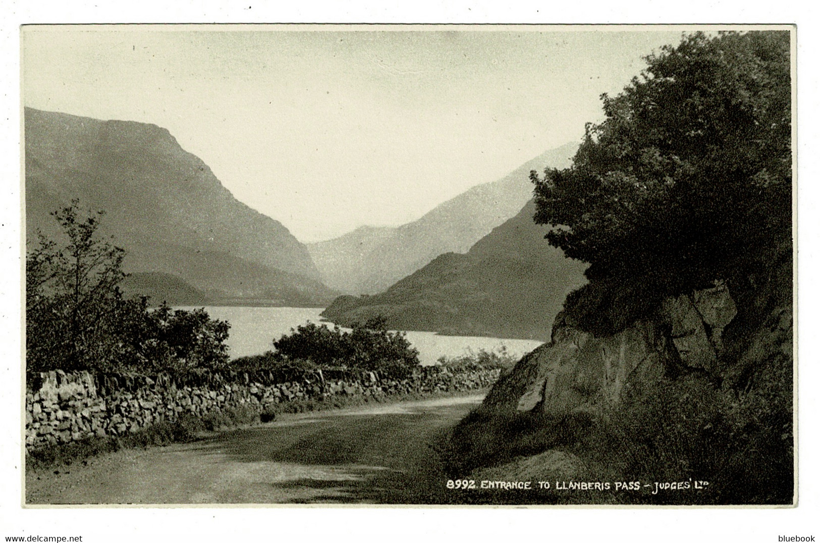 Ref 1489 - Judges Postcard - Entrance To Llanberis Pass - Caernarvonshire Wales - Caernarvonshire