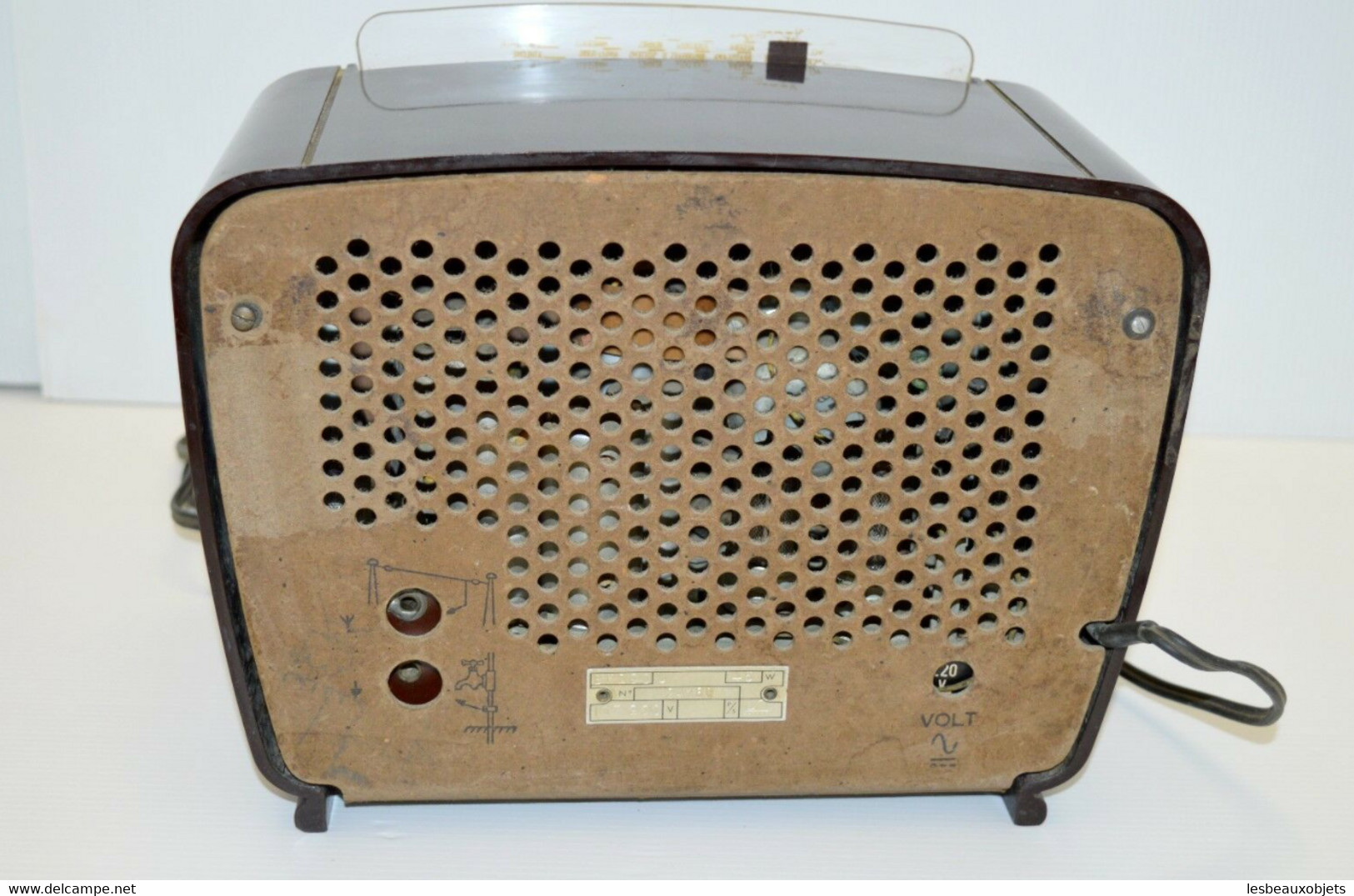 POSTE RADIO PHILIPS BF 290 U BAKELITE ROUGE 1950 à Réviser Ne Fonctionne Pas XXe COLLECTION DECO VINTAGE - Empfänger