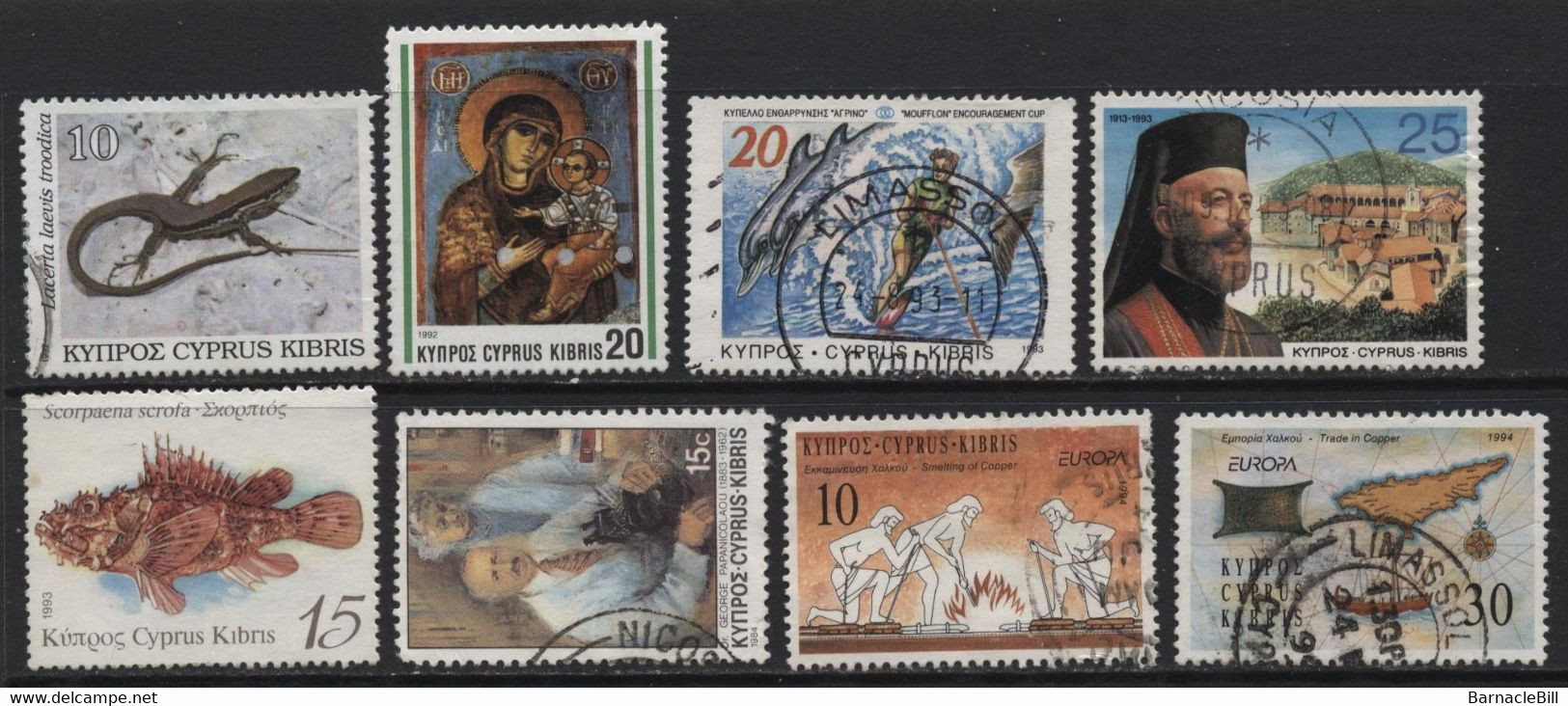 Cyprus (10) 1979 - 1994.  45 Different Stamps. Mint And Used. Hinged. - Otros & Sin Clasificación