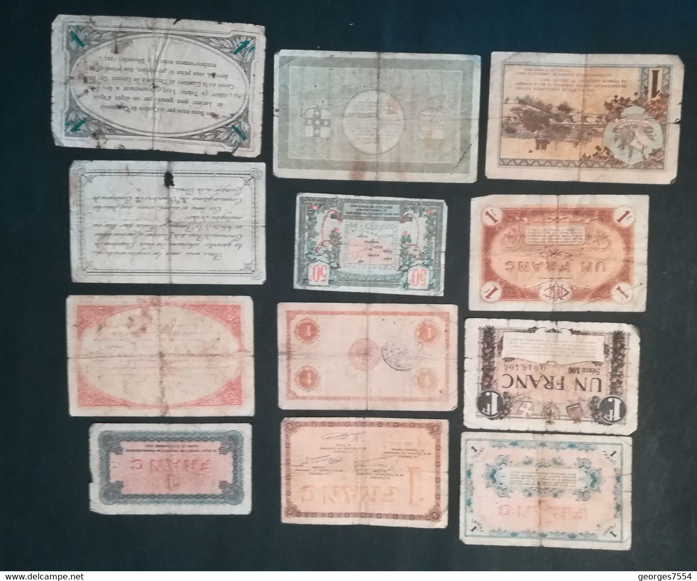 Lot De 12 Billets De La Chambre De Commerce - Chamber Of Commerce