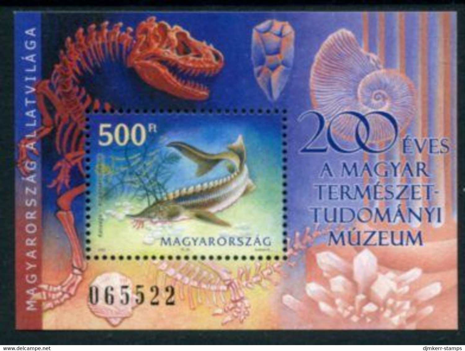 HUNGARY 2002 Bicentenary Of Natural Sciences Museum Block MNH / **.   Michel Block 272 - Blocks & Sheetlets