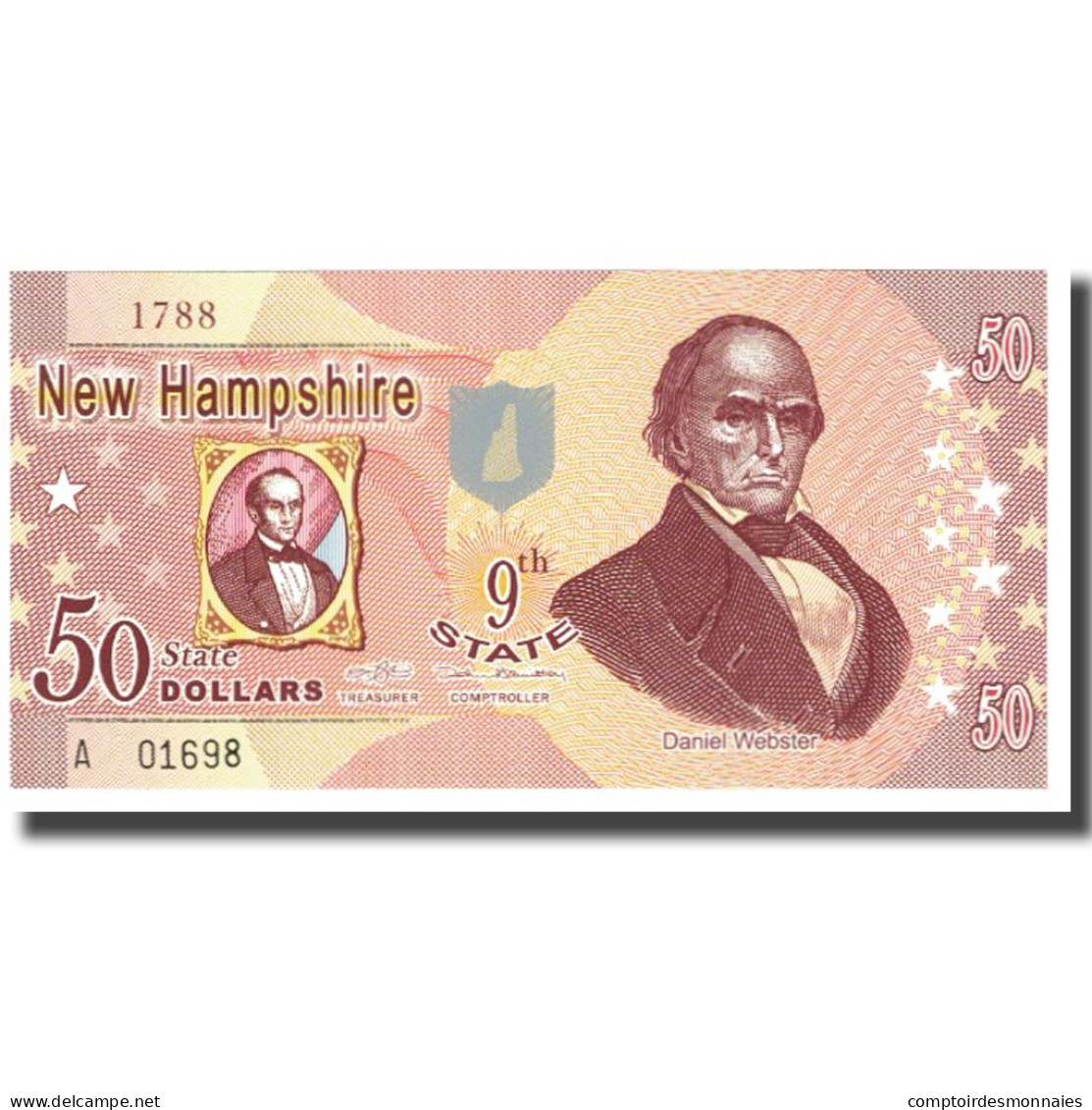 Billet, États-Unis, 50 Dollars, NEW HAMPSHIRE, NEUF - Zu Identifizieren