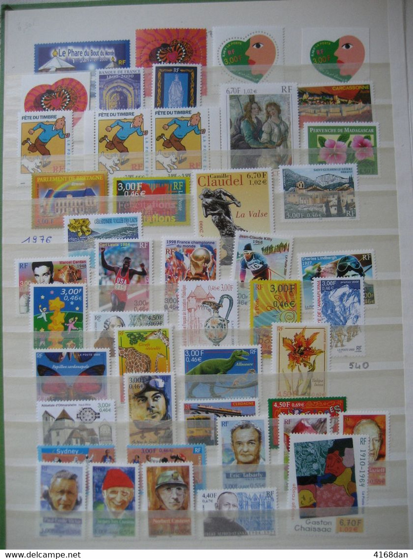 Année  Complète 2000 Neuve** 71timbres (sans Les Bandes Carnets Paires Et Triptyques)n°3294/3366 - 2000-2009