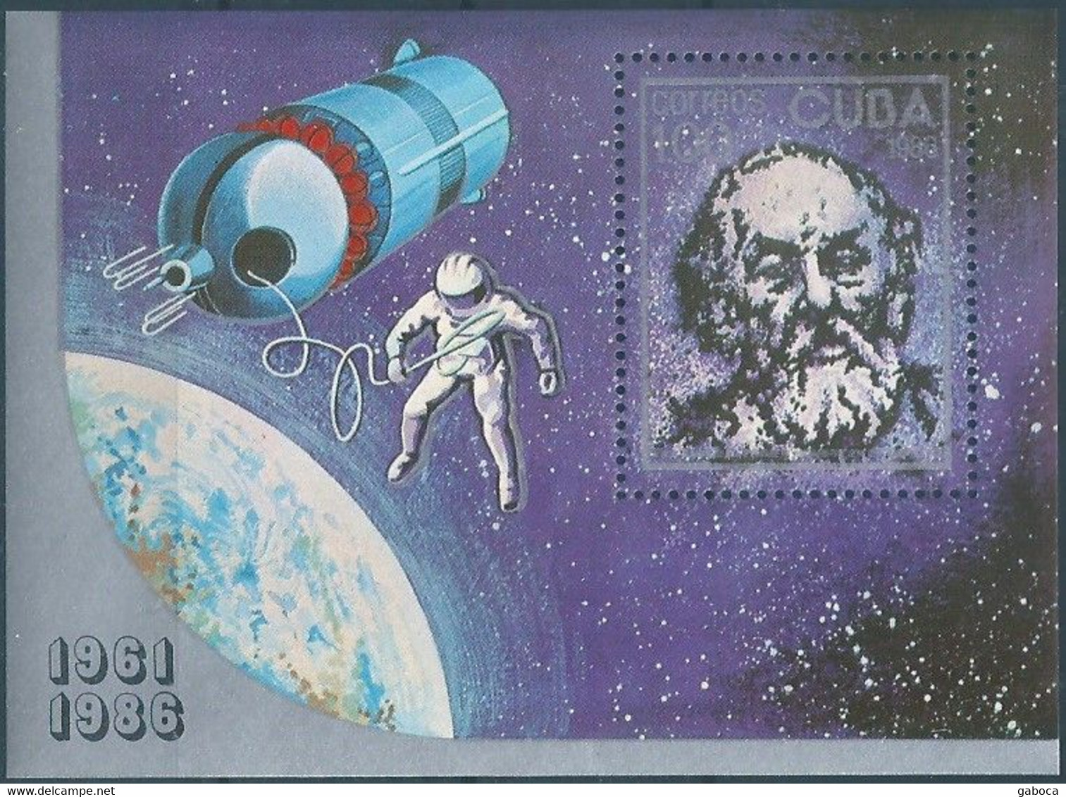 C2168 Cuba Space Philately Science Cooperation Manned Flight Satellite Celebration 4xS/S MNH Lot#496 - Nordamerika