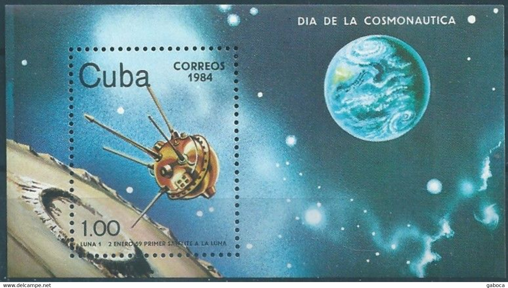 C2168 Cuba Space Philately Science Cooperation Manned Flight Satellite Celebration 4xS/S MNH Lot#496 - Nordamerika