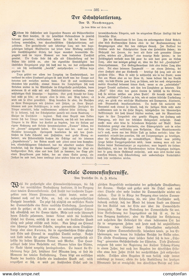 A102 812 Robert Schleich Schuhplattler Tegernsee Schliersee Artikel Mit Bild 1905 !! - Teatro & Danza