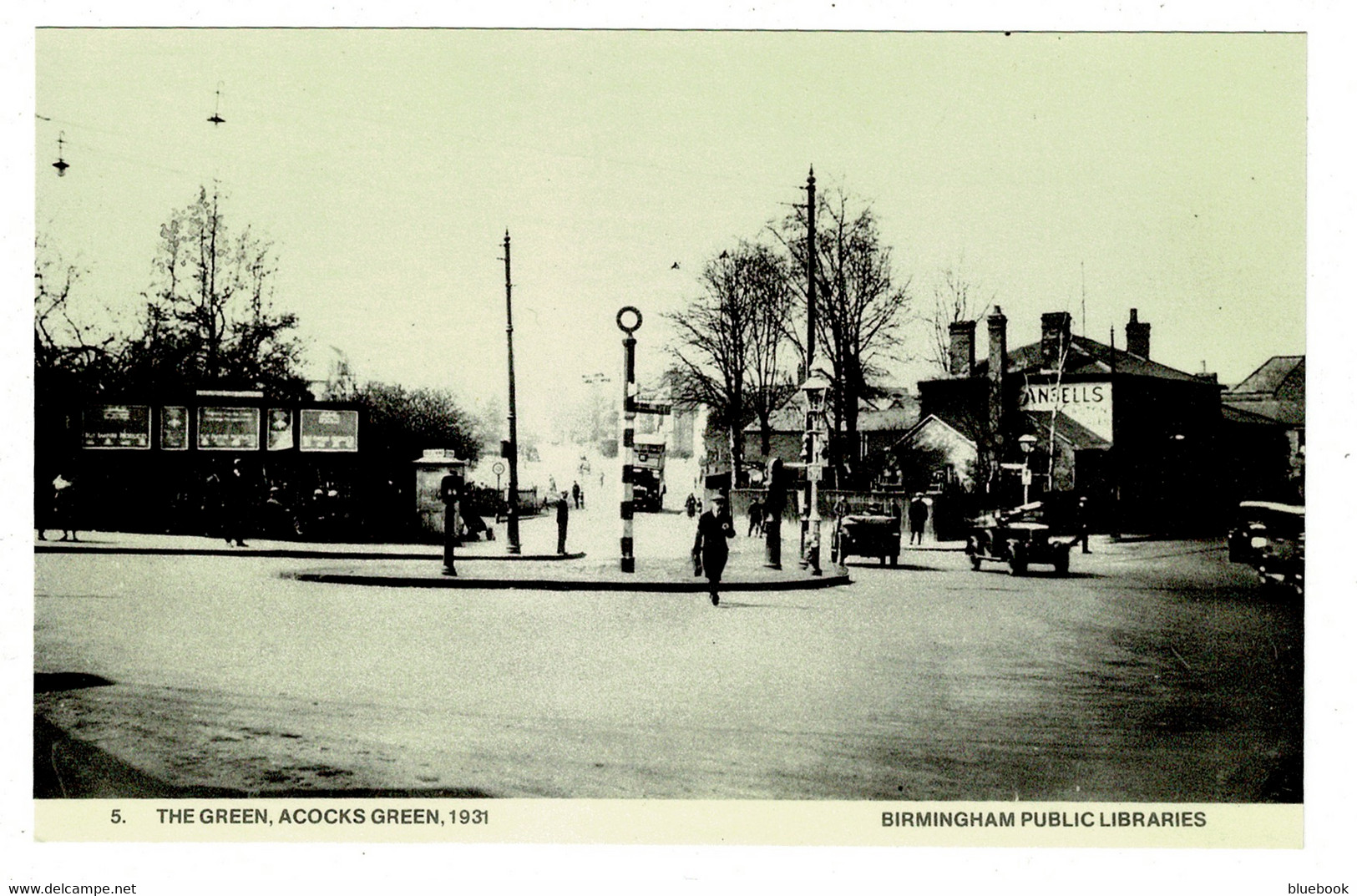 Ref 1490 - Reproduction Postcard - The Green  - Acocks Green Birmingham - Birmingham