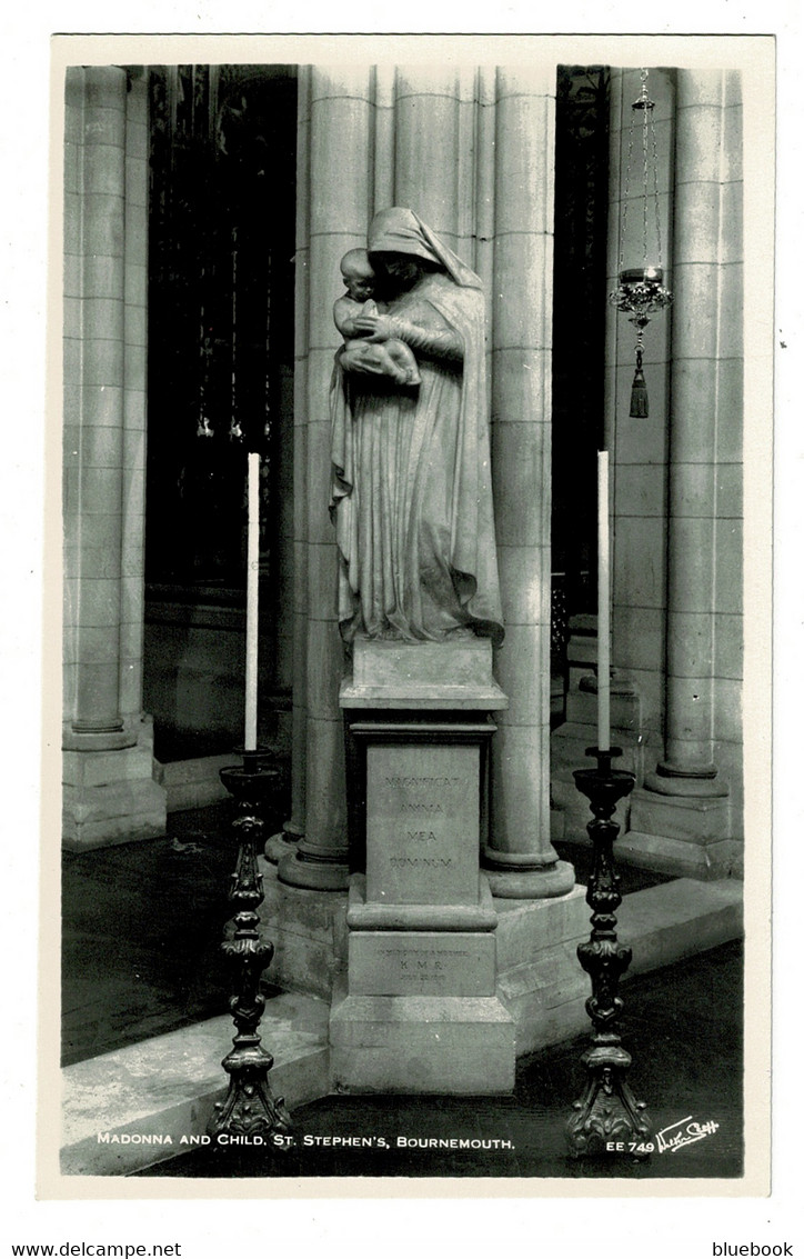 Ref 1490 - Walter Scott Real Photo Postcard - Madonna & Child - St Stephen's Bournemouth - Bournemouth (avant 1972)