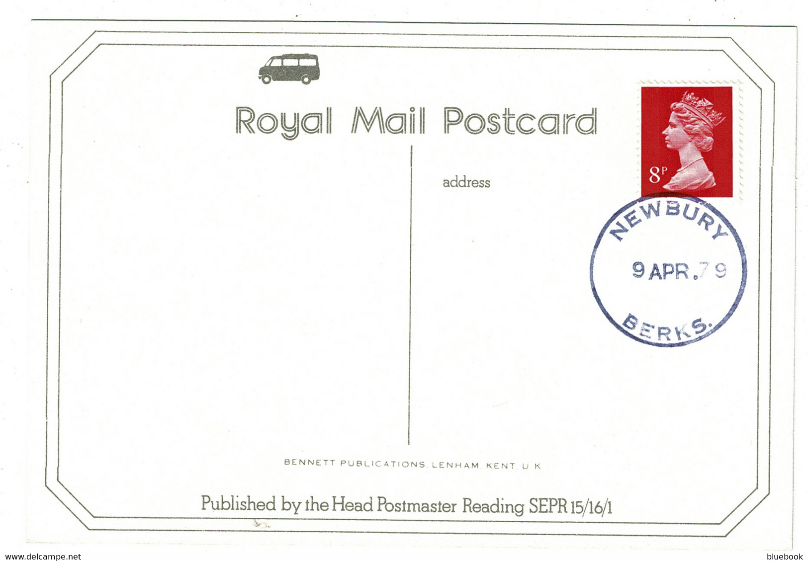 Ref 1490 - 1979 Royal Mail Postcard - Newbury Postbuses West Isley Donnington Leckhampstead Bagnor - Other & Unclassified