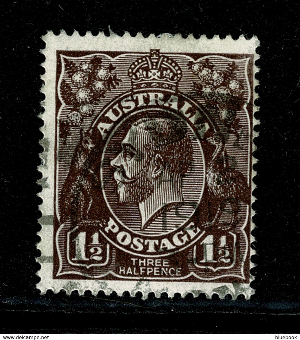Ref 1491 - Australia 1923 1d  Brown/Black  KGV Head SG 58 - Fine Used Stamp - Used Stamps