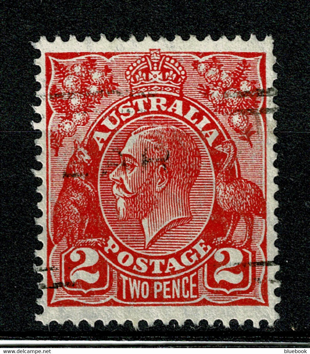 Ref 1491 - Australia 1930  2d  Red  KGV Head SG 99 - Fine Used Stamp - Oblitérés