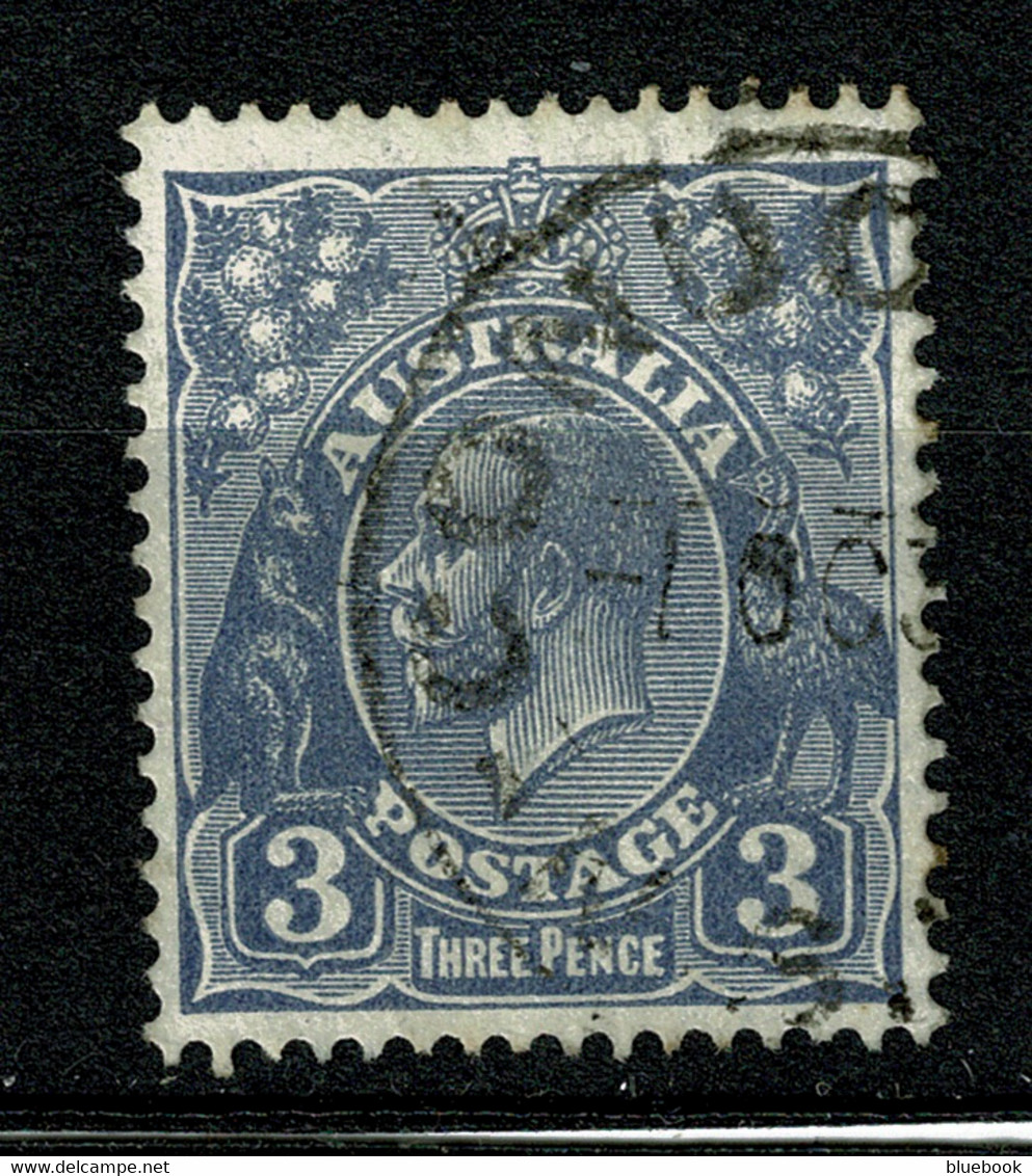 Ref 1491 - Australia 1928  3d  Blue  KGV Head SG 100 - Fine Used Stamp - Used Stamps