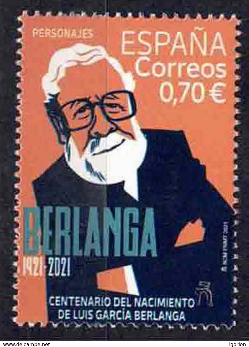 ESPAÑA 2021 ** MNH ED. 5495 PERSONAJES. CENT. NACIM. LUIS G. BERLANGA - Neufs