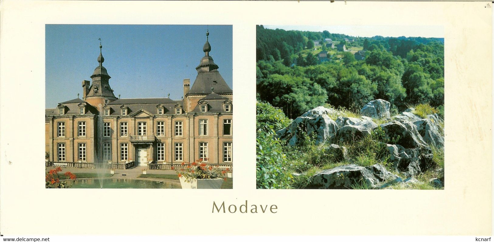 CP De MODAVE " Le Château Des Comtes De Marchin à Modave , L'oppidum Du Pont De Bonne  " - Modave