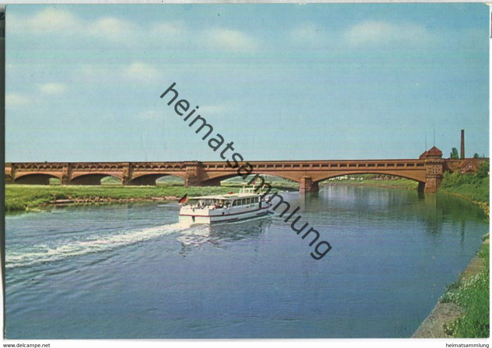 Minden - Kanalbrücke - Fahrgastschiff - Minden