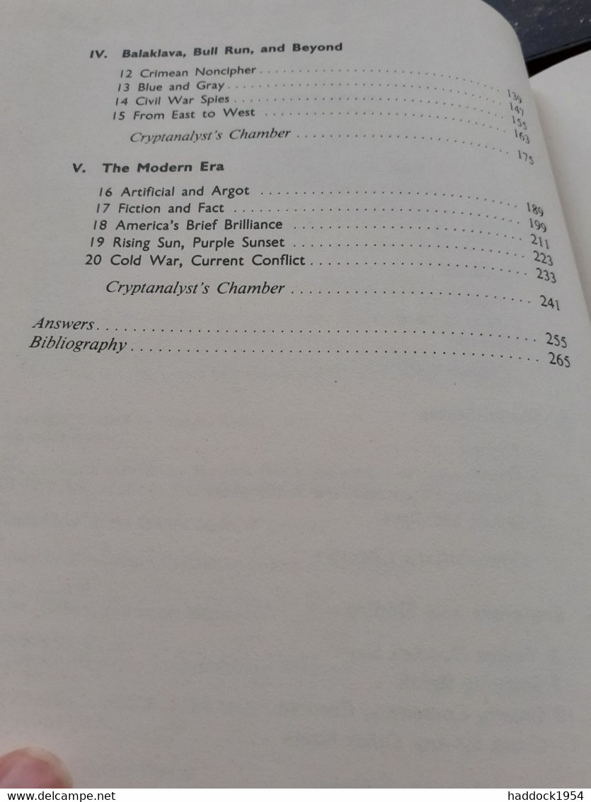 Codes Ciphers And Secret Languages FRED B.WRIXON Bonanza Books 1989 - Altri & Non Classificati