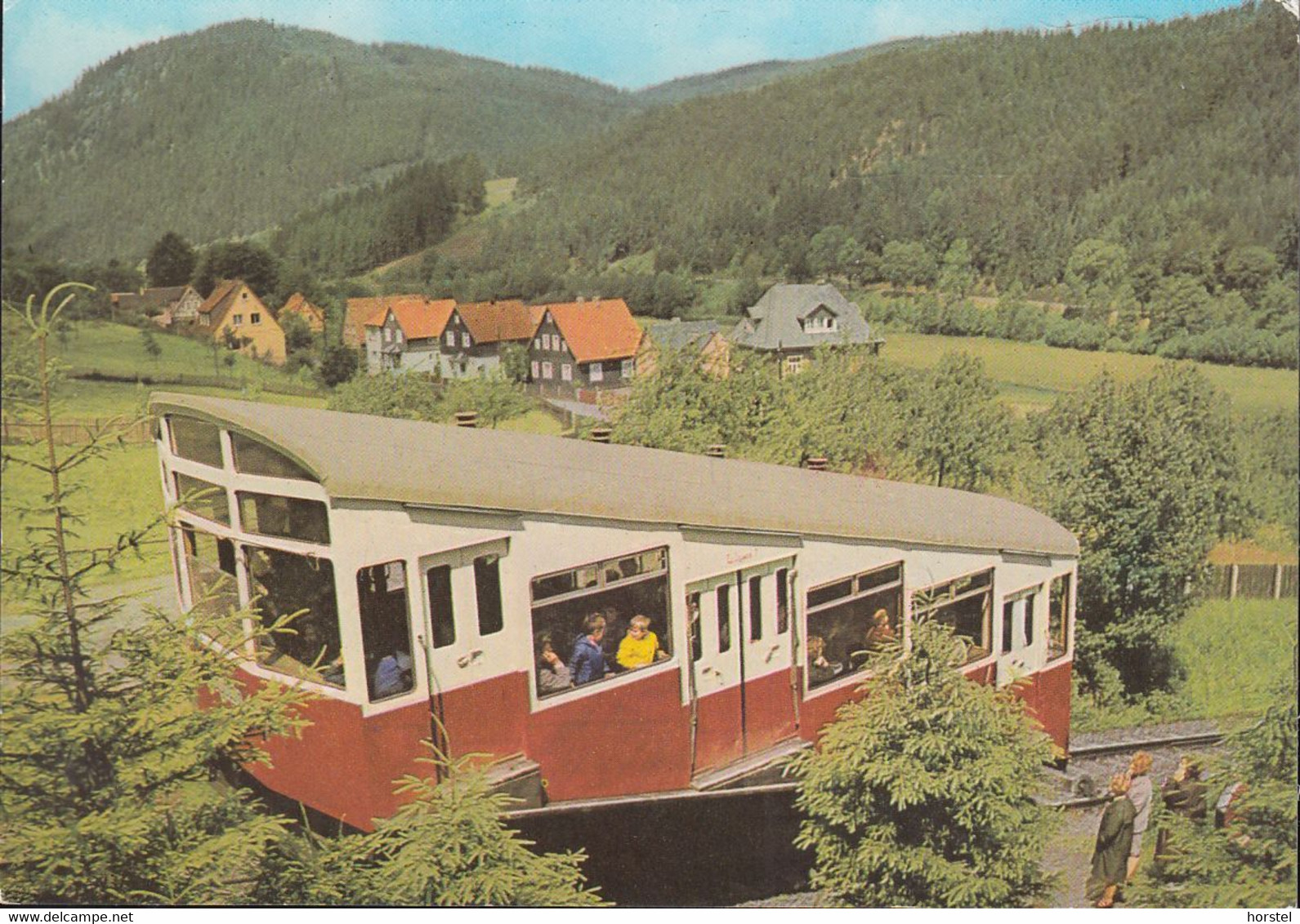 D-98744 Oberweißbach/Thür. Wald - Eisenbahn - Steilste Bergbahn Der Welt - An Der Talstation - Train - Oberweissbach