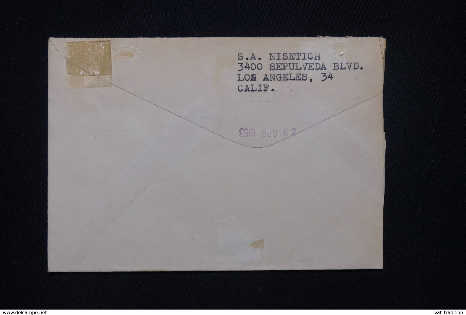 ETATS UNIS - Entier Postal ( Demie Enveloppe ) + Complément De Los Angelès Pour New York En 1963 Par Avion - L 100094 - 1961-80