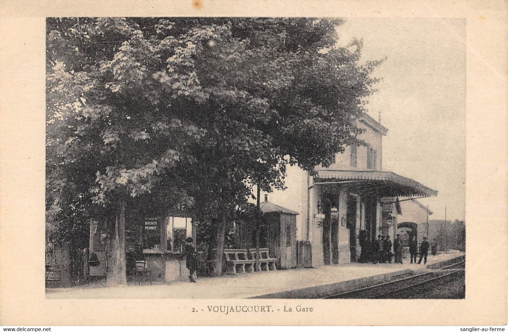 CPA 25 VOUJAUCOURT LA GARE (cpa Rare - Sonstige & Ohne Zuordnung