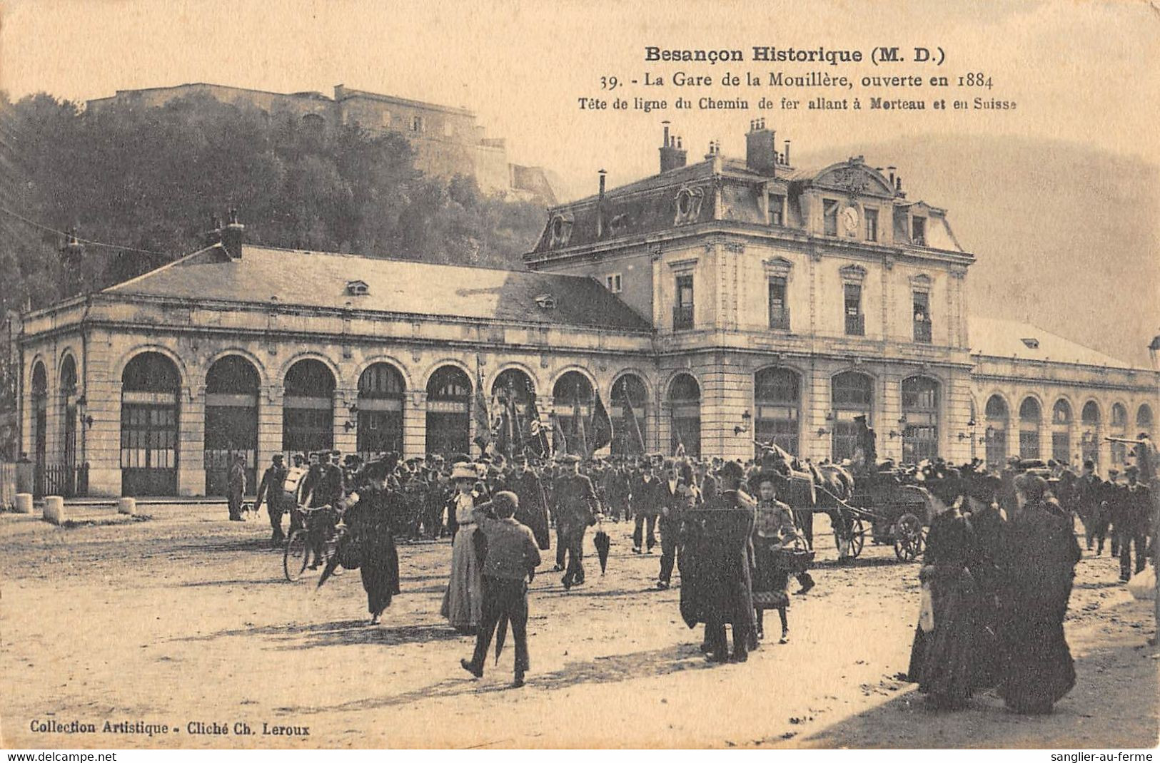 CPA 25 BESANCON GARE DE LA MOUILLERE - Besancon