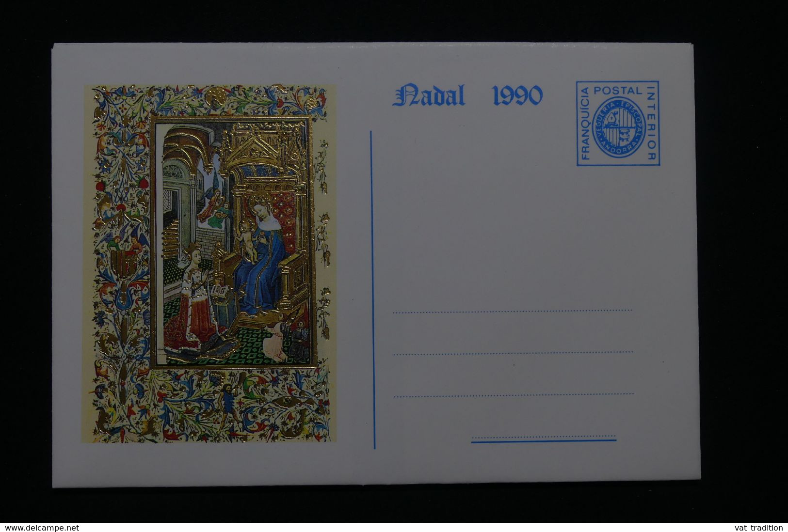 ANDORRE - Entier Postal Illustré Non Circulé - L 100110 - Episcopal Viguerie