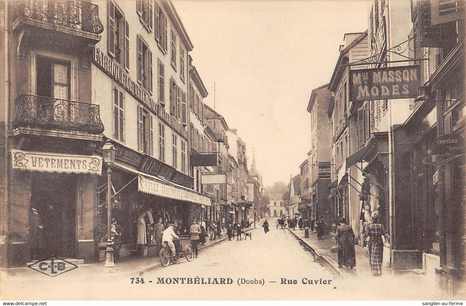 CPA 25 MONTBELIARD RUE CUVIER - Sonstige & Ohne Zuordnung