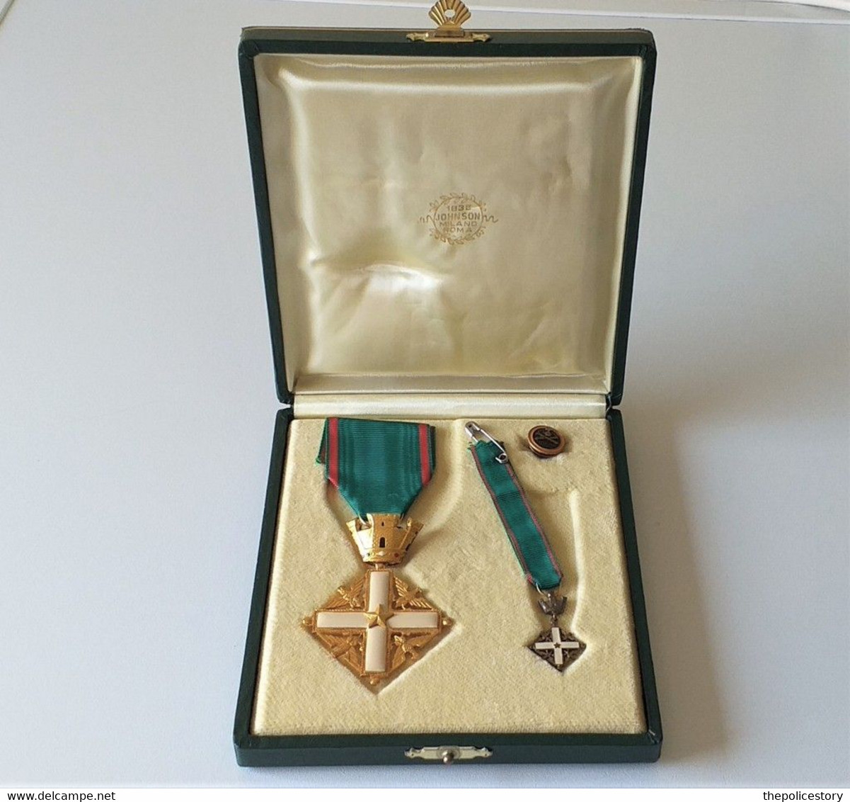 Croce Di Cavaliere OMRI Repubblica Italiana Originale Johnson Con Scatola - Italië