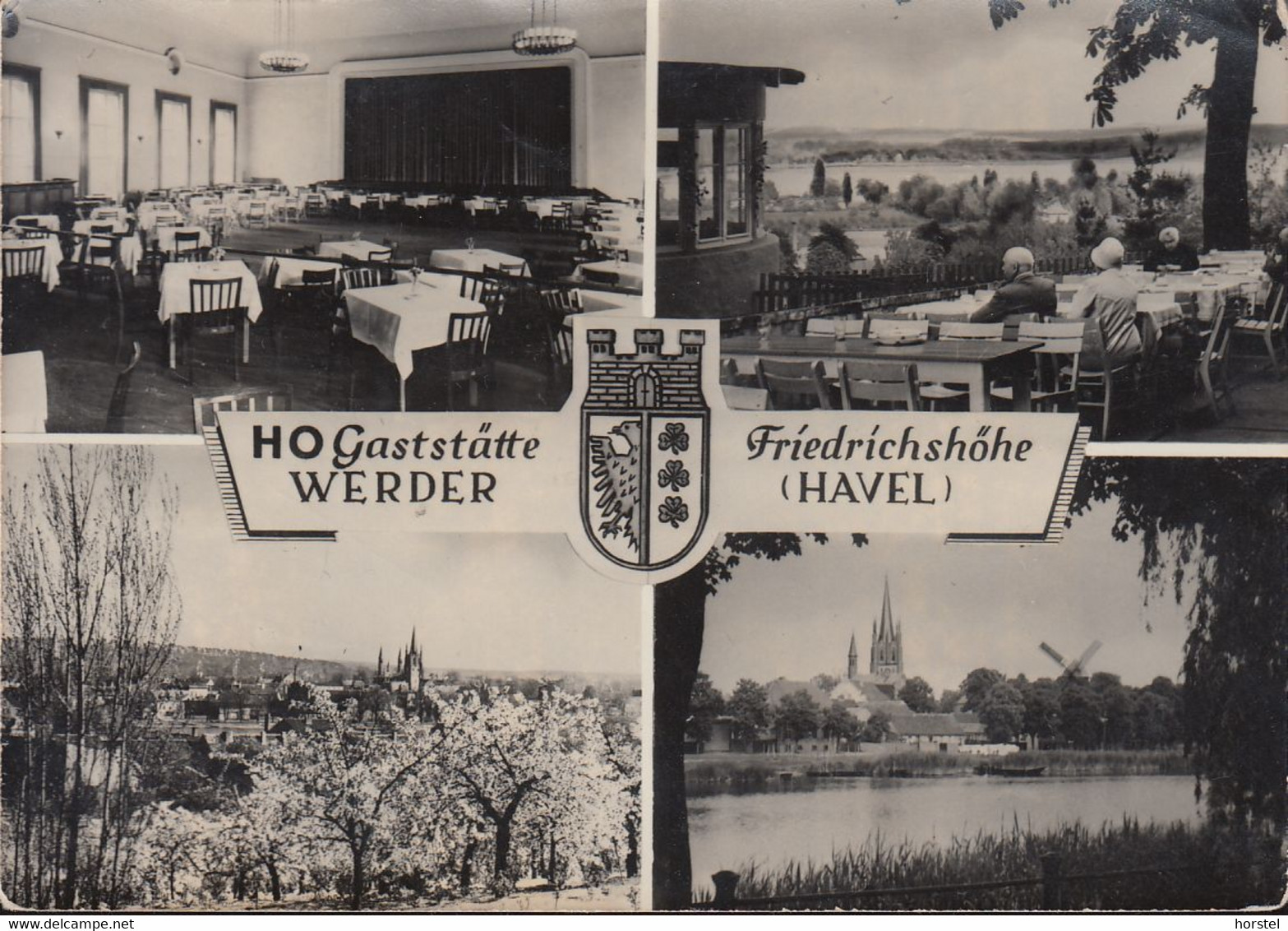D-14542 Werder- Havel - HO Gaststätte Friedrichshöhe - Alte Ansichten (60er Jahre) - Nice Stamp "Eisenbahn" - Werder