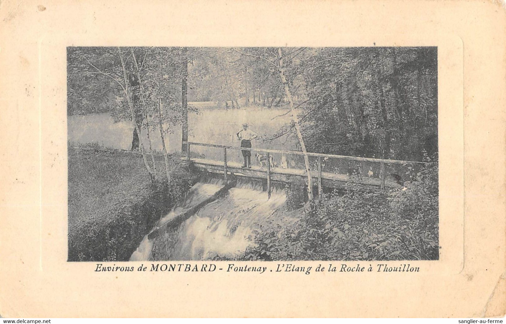 CPA 25 ENV.DE MONTBARD FONTENAY L'ETANG DE LA ROCHE A THOUILLON - Autres & Non Classés