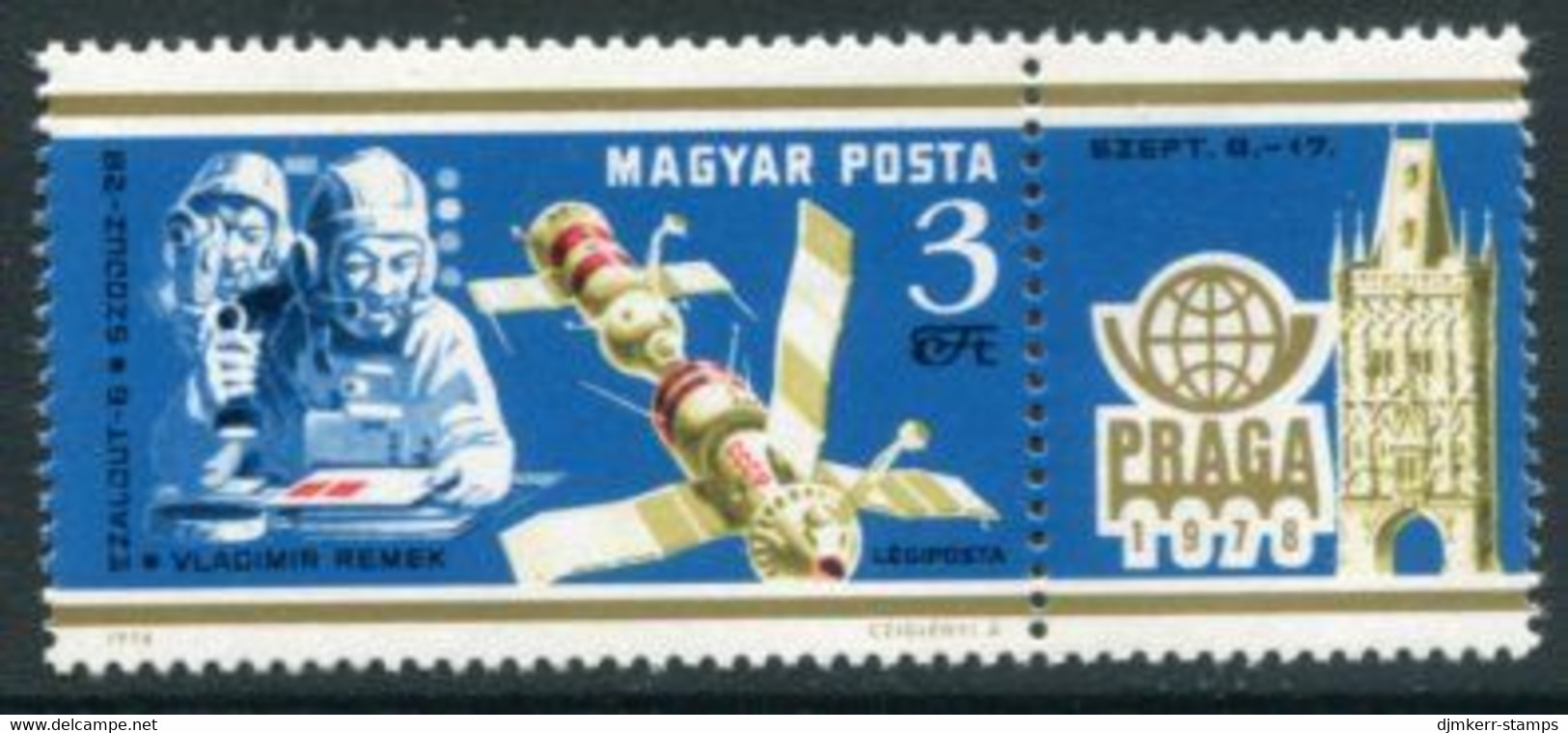 HUNGARY 1978 PRAGA Stamp Exhibition MNH /**.  Michel 3308 - Unused Stamps