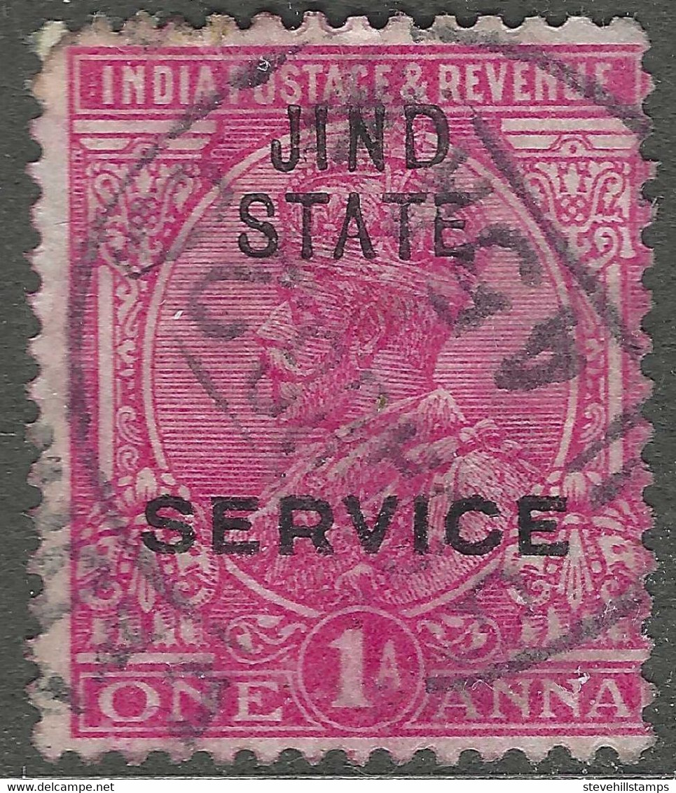 Jind State(India). 1914-27 KGV. Offical. 1a Used. SG O37 - Jhind