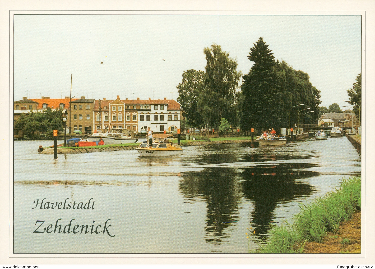 AK Zehdenick Havelstadt Boote Wasser - Zehdenick