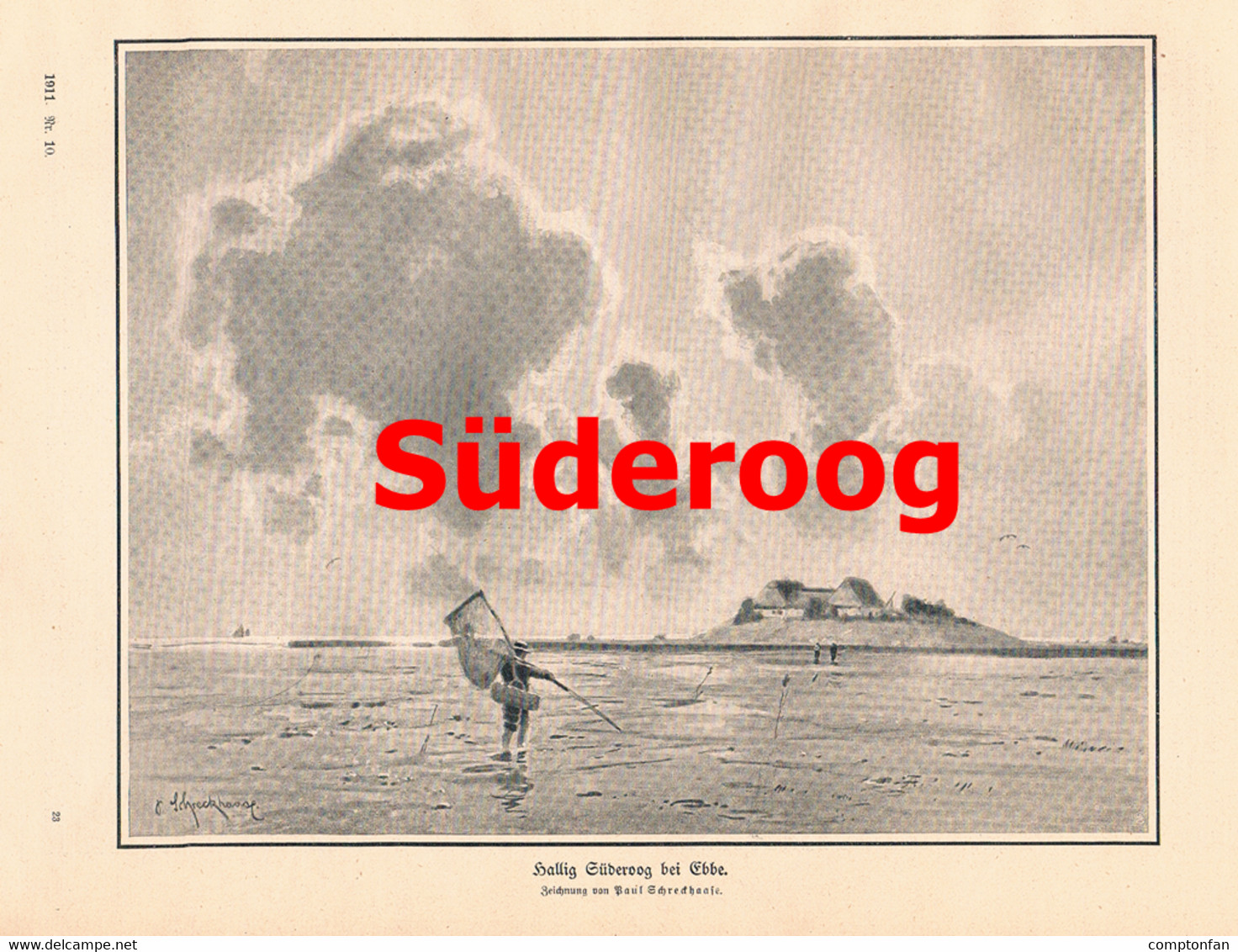 A102 845 - Schreckhaase Halligen Gröde Langeneß Oland Süpderoog Artikel Mit Bildern 1911 !! - Otros & Sin Clasificación