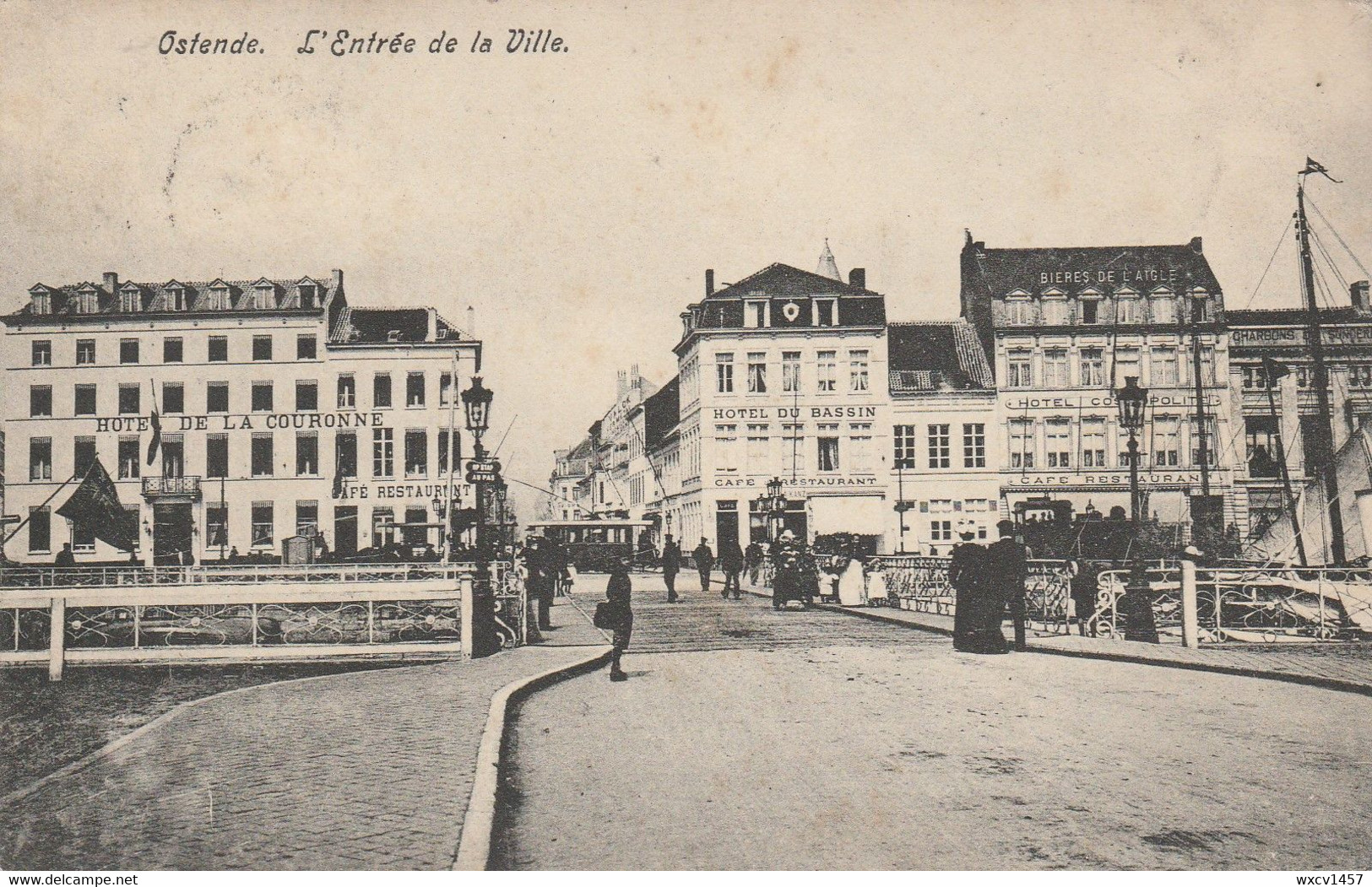 Oostende  Ostende , L' Entrée De La Ville ,( Hotel  +  Tram ) - Oostende