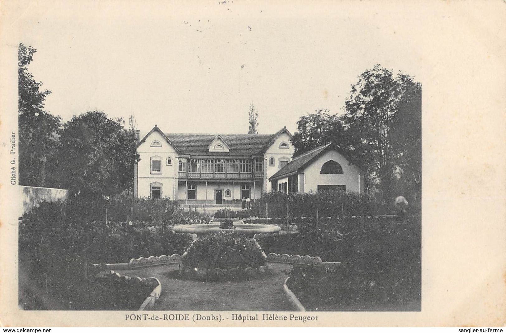 CPA 25 PONT DE ROIDE HOPITAL HELENE PEUGEOT - Autres & Non Classés