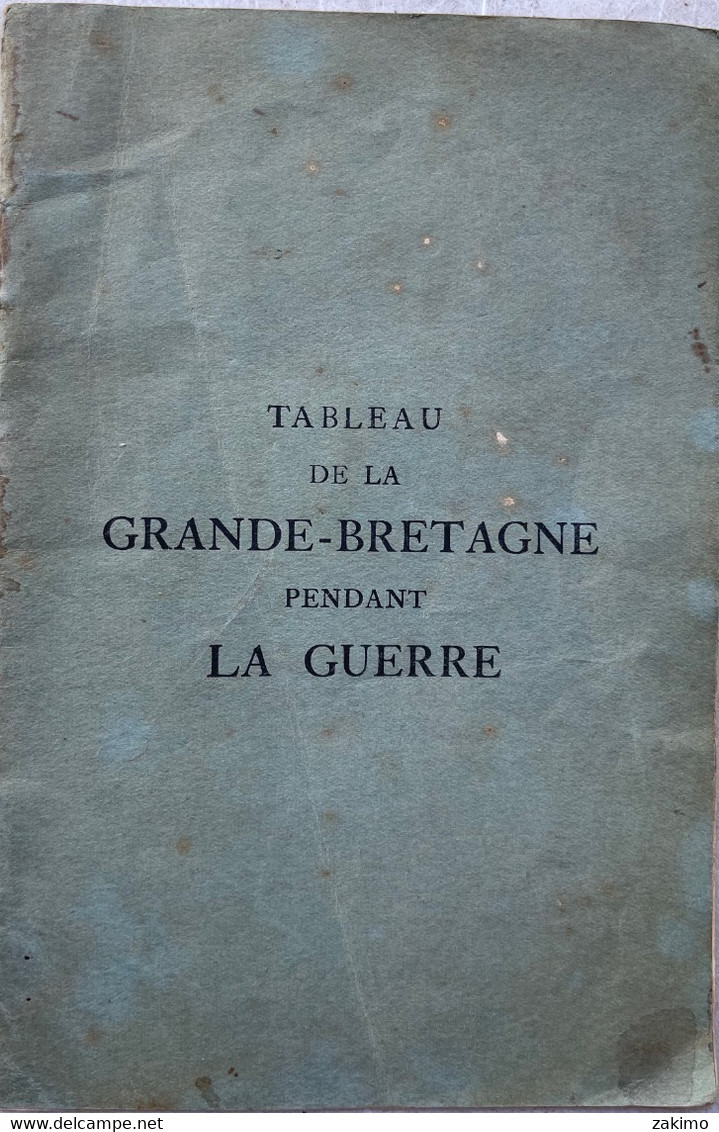 TABLEAU DE LA GRANDE BRETAGNE PENDANT LA GUERRE - 1900-1949